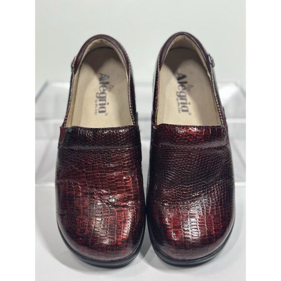Alegria Keli Pro Garnet Snake Professional Slip On Mules Nursing Clogs W6 EU37 - Picture 5 of 9